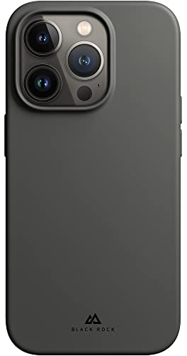 Black Rock - Custodia Urban Case in silicone adatto per Apple iPhone 14 Pro I, custodia in silicone, sottile, antiscivolo (grigio)