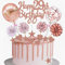 Yunchu Online Tortendeko 29. Geburtstag Frau Happy 29th Birthday Cake Topper Roségold Kuchen Topper 29 jahre Frau Kuchendeko 29. Geburtstag Tortendeko für 29. Geburtstag Cupcake Toppers