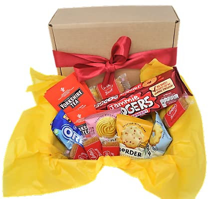 Jammie Dodger Biscuits Gift Set – Luxury Biscuit Selection Box with Tea Bags & Poem – Includes Biscoff, Border & Chocolate Biscuits – Individually Wrapped Treats with Stellar Six Poem