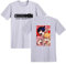 Kinsea T-Shirt for Men Short Sleeve Round Neck, Chainsaw Man Manga Tshirt Print Tees Tops-Grey||XXL