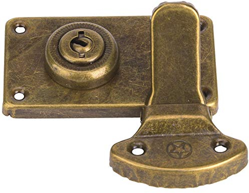 Hardware-Beschlag, 2 Stück antike Holzkiste Haspe Schnalle rechteckig für Schrank für Schmuckschatulle