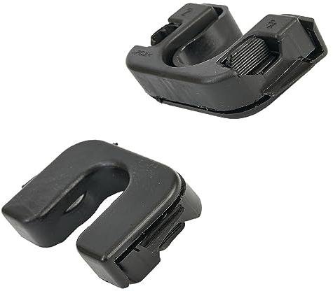 Auto-hintere Kofferraum-Kofferraum-Ladungsabdeckung Hutablage-Clips, Auto-Regal-Clip aus schwarzem Kunststoff, kompatibel mit Nissan Qashqai J10 2006–2013, 015532109E