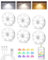 EZVALO 6-Pack Under Cabinet Lighting, Rechargeable Motion Sensor Puck Lights with Remote, 3 Color Temps &12 RGB LED Night Light, Magnetic Stick on Light, Dimmable Under Counter Lights for Kitchen