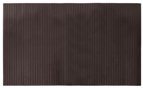 vidaXL Teppich Rechteckig Dunkelbraun 60x100 cm Bambus