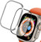 Acentor Protezione Schermo per Apple Watch Ultra e Ultra 2 49mm, 1 Telaio Protettivo in Lega di Titanio e 2 Pezzi 9H Vetro Temperato Film, HD Chiaro, Protezione Impermeabile