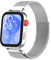 NewJourney Armband Kompatibel mit Huawei Watch Fit 4/Watch Fit 4 Pro/Fit 3 Edelstahl Ersatzarmband Metall Mesh mit Magnetverschluss Uhrenarmband für Damen Herren Armbänder(Silber)