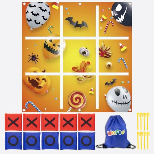 WOFEU Halloween Wurfspiel für Kinder, Spiele für drinnen, Spiele für draußen, Rasenspiele, Spiele für den Garten, Spielzeug für Kinder ab 3 Jahren und Erwachsene, Geschenke für Jungen und Mädchen