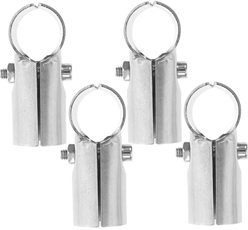 Artibetter 4pcs Stainless Steel T-clamp for 25mm Pipe Sturdy Chain Link Fence Connector for Greenhouses and Shelves Easy Installation Repair Clamp Tools