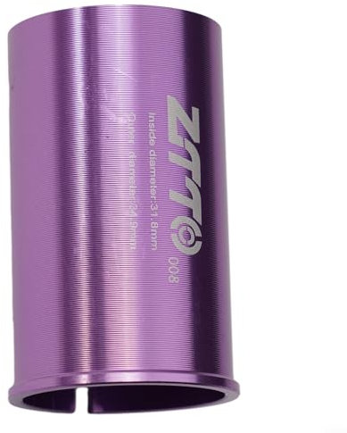 ZTTO Fahrrad Sattelstütze Unterlegscheibe Rohr Hülse Reduzierstück Adapter 30 8 auf 27 2, Lila (31,8-34,9 mm)