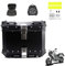BLAFT Motorradkoffer Topcase für Harley Davidson Pan America 2020-2024, Wasserdicht Topcase Aluminium Motorrad Heckbox Reisen Motorradkoffer für Lagerung Helm Motorradkoffer,36L-Black