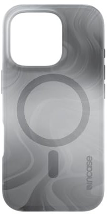 Incase Halo Schutzhülle für iPhone 16 Pro – Hydro Dip MagSafe kompatible Apple iPhone-Hülle, 3 m Fallschutz, Schutzhülle mit Lanyard-Schlaufe, schlankes Design (Oil Slick Smoke, iPhone 16 Pro)