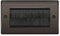 BG Black Nickel Double 4 Gang Brush Cable Entry Wall Plate Black Insert Rectangle