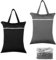 2 piezas Wetbag,Impermeable Nasstasche, Lavable Ropa Sucia Bolsa Con Mango, Bolsa de Lavandería Wet Bags,Reutilizable Wetbag Para Gimnasio Ropa Mojada Piscina Colegio Dorm, Negro y gris, 40*50CM