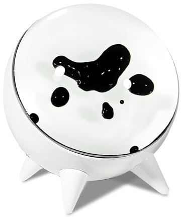 Elprico Ferrofluid Sound Visualizer, Rhythmus Lampe, Magnetische Flüssigkeit, Klangpartner, Tanzen, Ferrofluid Visual Music Mate, Desktop Dekoration (Weiß)
