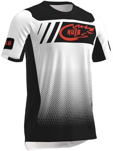 MTB Trikot,Herren Radsport Trikots,Herren Kurzarm MTB Reiten T-Shirt,Radsport Oberteile Für Männer,Motocross Shirt, BMX Trikot (Color-07,L)