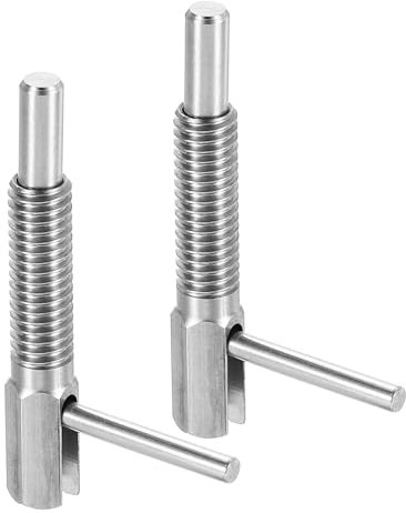 QUARKZMAN 2 perni estensibili per indicizzazione, M6 L, in acciaio inox con chiavistello a molla, perno di bloccaggio telescopico per ingegneria navale
