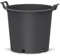Maceta Exterior Grande para Frutales, con Asas - Ø45x33 cm -Cultivo de Citricos, Huerto Urbano, Arbustos y Plantas - Jardinera de vivero con Drenaje Profesional - Plastico PE - Negro Mate