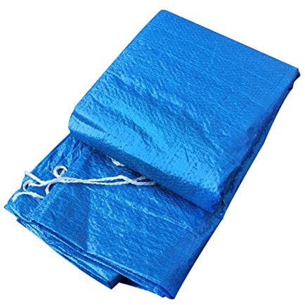 CLISPEED Couverture De Piscine Tapis De Sol Imperméable pour Piscines Gonflables Structure Tubulaire Facile à Installer Ranger Bleu