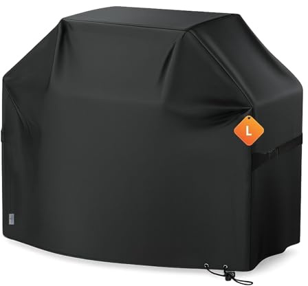 BBQ Abdeckhaube Premium Schutzhaube für Gasgrill schwarz (L 105 x 65 x 120 cm)