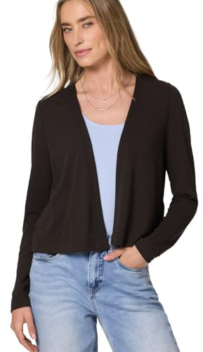 Street One Langarm Jacke im Strick-Look Espresso Brown 46