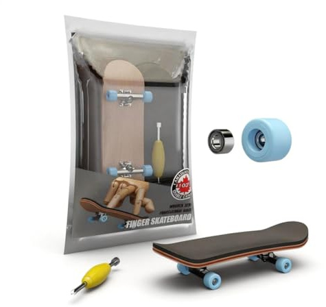 Fingerboard Madera, Patineta de Juguete para Fiestas, Reduzca la presión, relaje su Cerebro, 5 Capas Arce Finger Skate Profesional, para Aficionados al Skateboarding, Mini Juegos y Juguetes para Niños