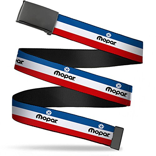 Buckle-Down Men's Web Belt Mopar, Multicolor, 1.5 Wide/Fits up to 42 Pant Size