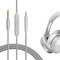 GEEKRIA Audio Cable with Mic Compatible with Bose QuietComfort Ultra, QCSE, QC45, QC35 II Headphones, 3.5mm to 2.5mm Replacement Stereo Cord with Inline Microphone, Volume Control (4ft/1.2m)