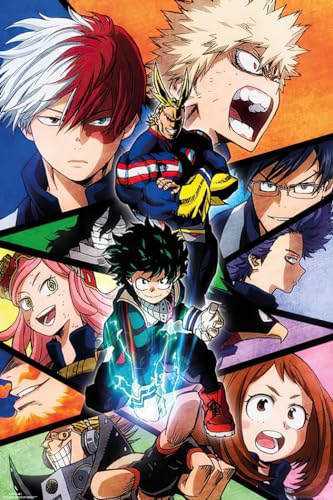 Close Up My Hero Academia - Anime Poster (Charaktere) (GröÃþe: 61cm x 91,5cm)