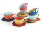 Novità Home 6 TAZZINE The/Caffe' Macchiato MEDITERRANEO Bicolore - G-3462