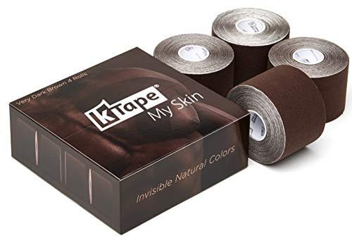 K-Tape® My Skin Very Dark Brown Box of 4 (4 Rollen, à 5cm x 5m)
