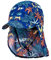 maximo Baby-Jungen Schildmütze, Nackenschutzmütze, Bindeband Mütze, Mehrfarbig (Nachtblau-Terrakotta-Palmen 79), 49
