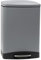 CALITEK 6 Litre Pedal Waste Bin Bathroom Home Office Rubbish Trash Bin with Soft Close Lid and Removable Inner Bucket Hands Free Odour Proof Matt Finish 6 litres Capacity (Grey)