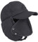 Herren Fliegermütze Warm Trappermütze Winter Hut Unisex Kunstfellmütze Wintermütze mit Ohrenklappen Mundschutz Pilotenmütze Schirmmütze für Skifahren, Schlittschuhlaufen Outdoor Schwarz (Grau)