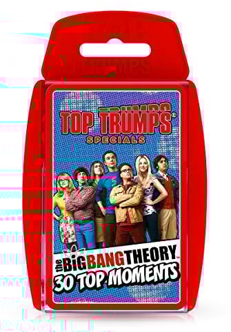 Top Trumps The Big Bang Theory 30 Top Moments Specials Kartenspiel, erleben Sie Ihre Lieblingsmomente mit Sheldon, Amy, Leonard, Raj, Howard, Bernadette und Penny, EIN tolles Geschenk für Kinder ab 6