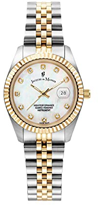 Jacques Du Manoir Damenuhr - Inspiration 31mm, Analog Quarzuhr mit Edelstahl Armband