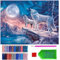 ARTULIO Diamond Painting Set – Wölfe heulen zum Sternenhimmel - 30x40 cm – 5D Diamant Painting Bilder DIY, Diamond Painting Erwachsene