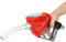 Fuel Nozzle, Aluminum Automatic Cut-Off Gun Petrol Pump Nozzle, Electronic Metering Fuel Dispensing Meter Nozzle Oil Delivery Gun(with Battery)