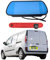Dolphin Automotive Cámara trasera de luz de freno para Renault Kangoo 2007-2021 (cámara con monitor de espejo de 7 pulgadas)