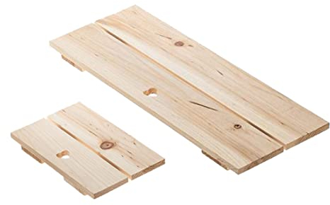 MAQA 1 pz Vassoio in Legno di Abete 12.5x20 e 15x40 cm, Tagliere aperitivo Rettangolare, alzatina Legno per antipasti 12.5x20x1.8 cm