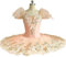 EFLAL Blumenmädchen Professionelles Ballett-Tutu-Kleid für Kinder und Damen, Platter, Pfannkuchen, Schwanensee, Ballerina, Bühnentanz-Wettbewerb,Rosa,170