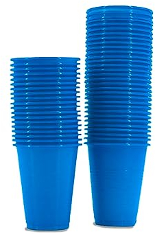 SWAVGO - Bicchieri usa e getta da 180 ml – bicchieri da festa, bicchieri di plastica, bicchieri da birra, bicchiere per sciacquone – bicchieri per feste, compleanni, festival, dentisti, tatuaggi