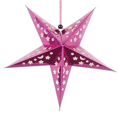 GANAZONO Weihnachtsdekoration Laternenschirm Aus Papierstern Hängender Sternlampenschirm Kleiderbügel Zum Dekorieren Led Außenstern Mit Beleuchtung Außen Stern Hochzeit 3d Weihnachtspapier