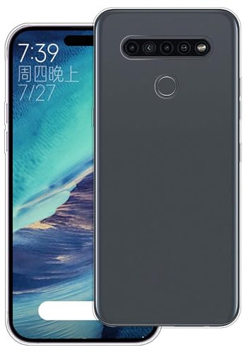 WUACYEAMING Carcasa para Móvil Compatible con LG K41S/LG K51S Ultrafina Delgado Cover Transparente TPU Silicona Antigolpes Anti-arañazos Bumper Caso para Case-(Transparencia)