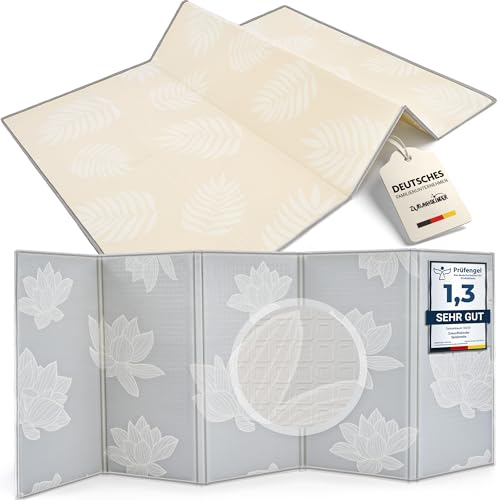 Zukunftskinder® Spielmatte faltbar mit Rand | Krabbelmatte für Kinder mit Tragetasche | 150 x 200 x 1cm | Spielmatte für Kleinkinder | Doppelseitig, wasserdicht, schadstoffgeprüft, BPA frei | Play mat