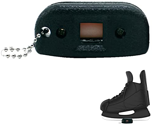 bellv Schleifmaschine für Schlittschuhe, verstellbarer Schärfer für Eiskunstlaufklinge – Schärfwerkzeug für Schlittschuhe, mit Schlüsselanhänger für Schlittschuhe