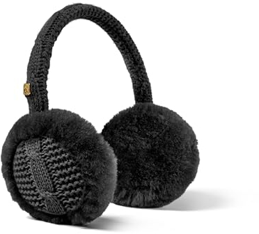 Fellhof Ohrenwärmer Stricklisl Schwarz