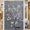 Sichtschutzfolie 3D Fensterfolie Glasdekorfolie PVC für Badezimmer Kinderzimmer Küche,Schlafzimmer Wohnzimmer Esszimmer Büro Hotels Klassenzimmer 90x200 cm Dunkle Farbe