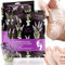 2 Paar Lavendel Fußmaske, Intensiv Pflegende Hornhautentferner, Sanftes Fußpeeling, Fuß Exfoliating Maske, Natürlich & Effektiv Hornhaut Entfernen, Beruhigende Fußpflege Foot Mask (Tiefpurpur)