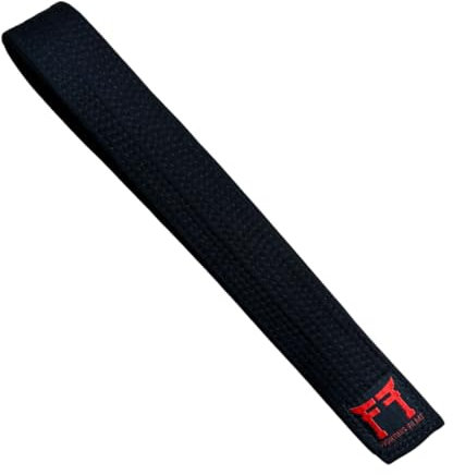 FightingFilms Ceinture Noire de Judo - approuvé IJF pour Les compétitions internationales- - 100% Coton - Rigide (340cm)