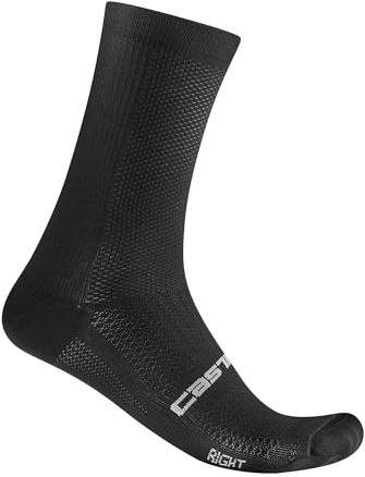 CASTELLI Men’s Espresso 18 Sock, Moisture Wicking Performance Cycling Apparel Sock for Road & Gravel Biking